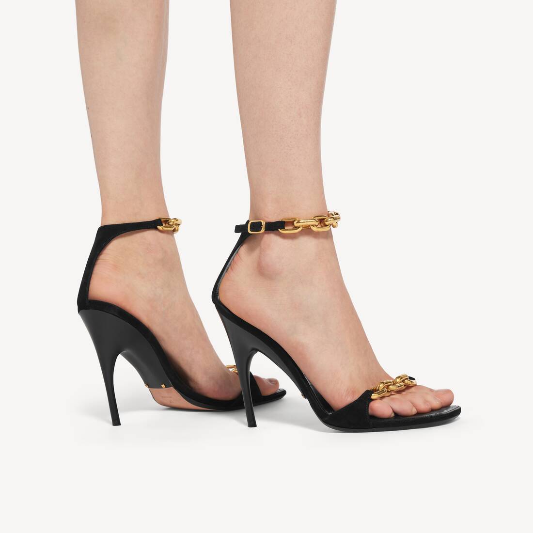 Sandalo Duchesse da Donna in Nero | Balenciaga Italia IT - Image 5