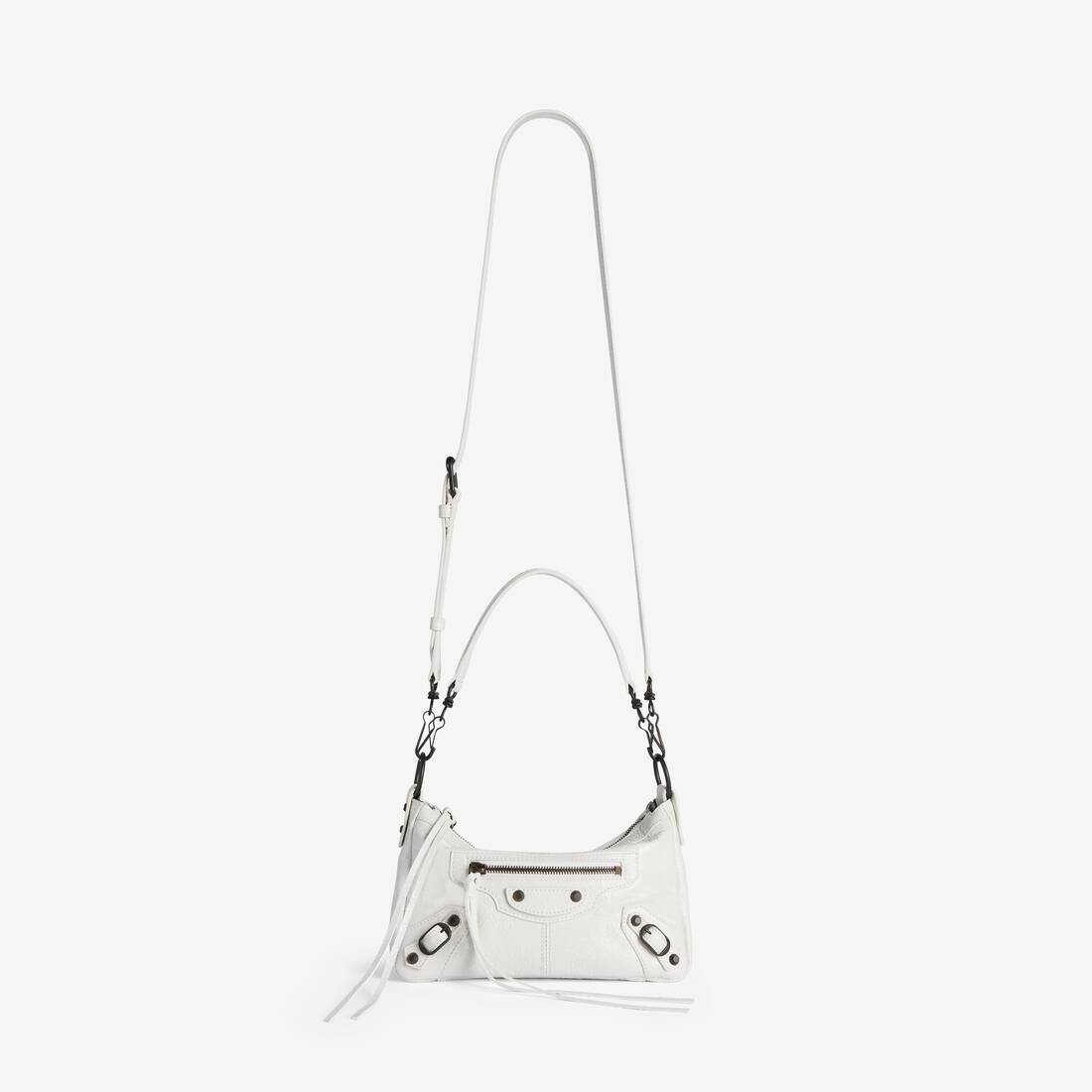 Women's Le City Moto Mini in Optic White | Balenciaga Belgium EN - Image 4