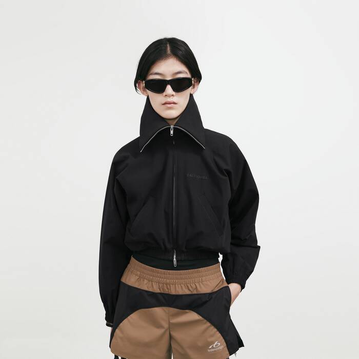 Giacca Office Con Zip da Donna in Nero - Donna | Balenciaga Italia IT - Image 1