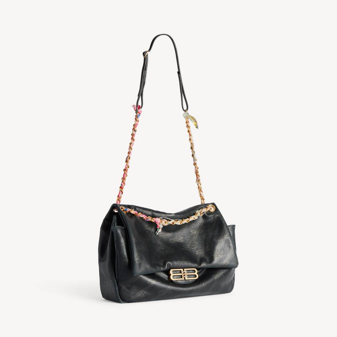 Sac Avec Cha&icirc;ne Darling Moyen pour Femme en Noir | Balenciaga France FR - Image 2