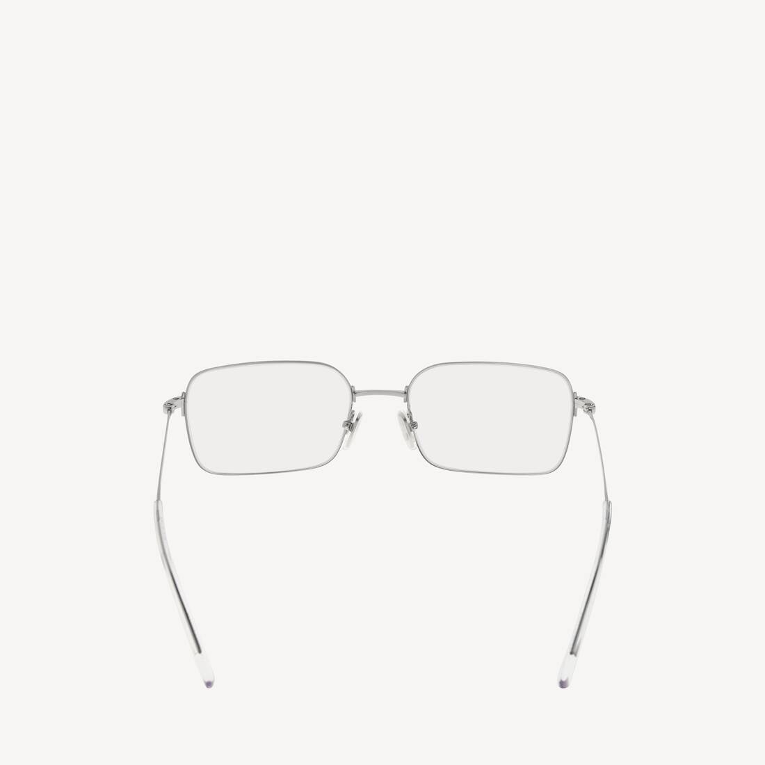 Lunettes De Soleil Invisible Rectangle  in Argent | Balenciaga Belgique FR - Image 2