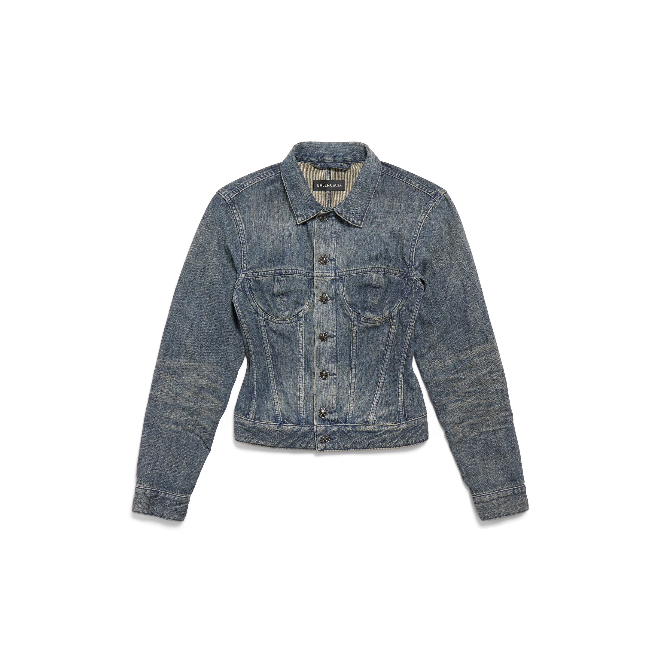 corseted denim jacket