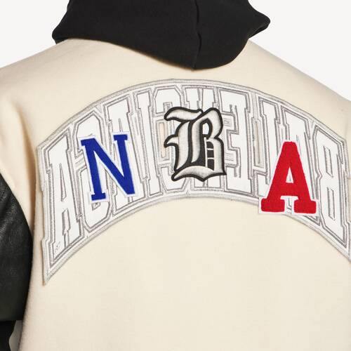 balenciaga | nba collaboration varsity jacke