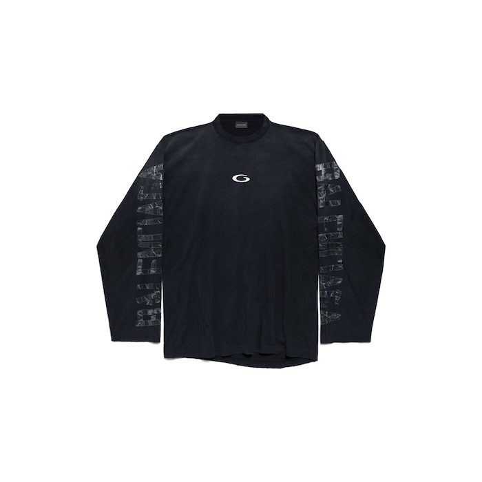 transparent tape shifted オーバーサイズ ロングスリーブ tシャツ