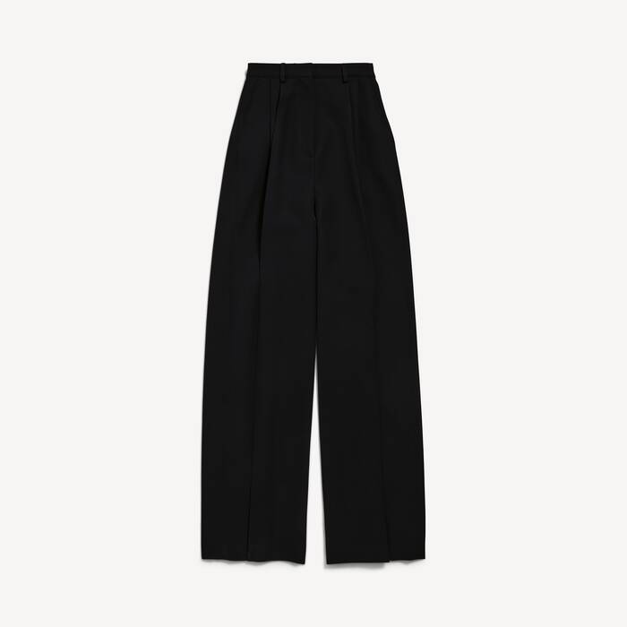 Women's Wide Pants in Black - Women | Balenciaga United States EN - Image 2