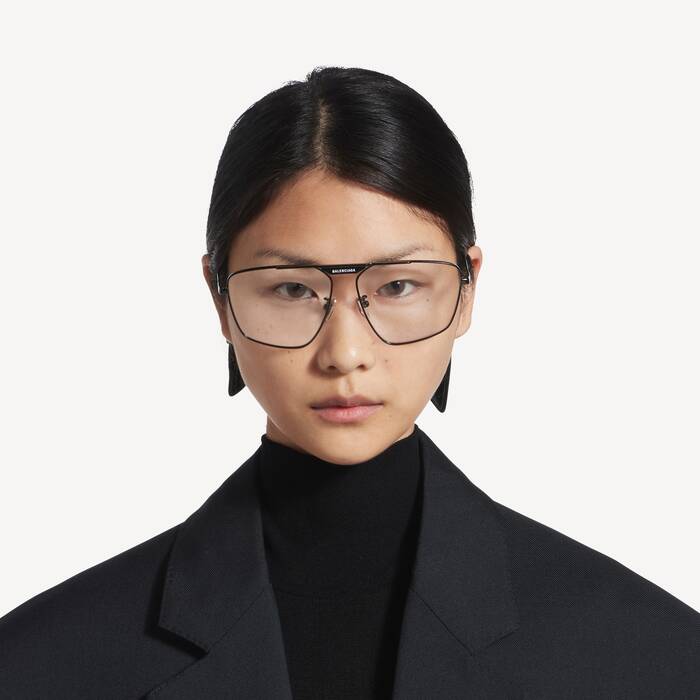 Tag 2.0 Navigator Sunglasses in Dark Silver | Balenciaga Netherlands EN - Image 2