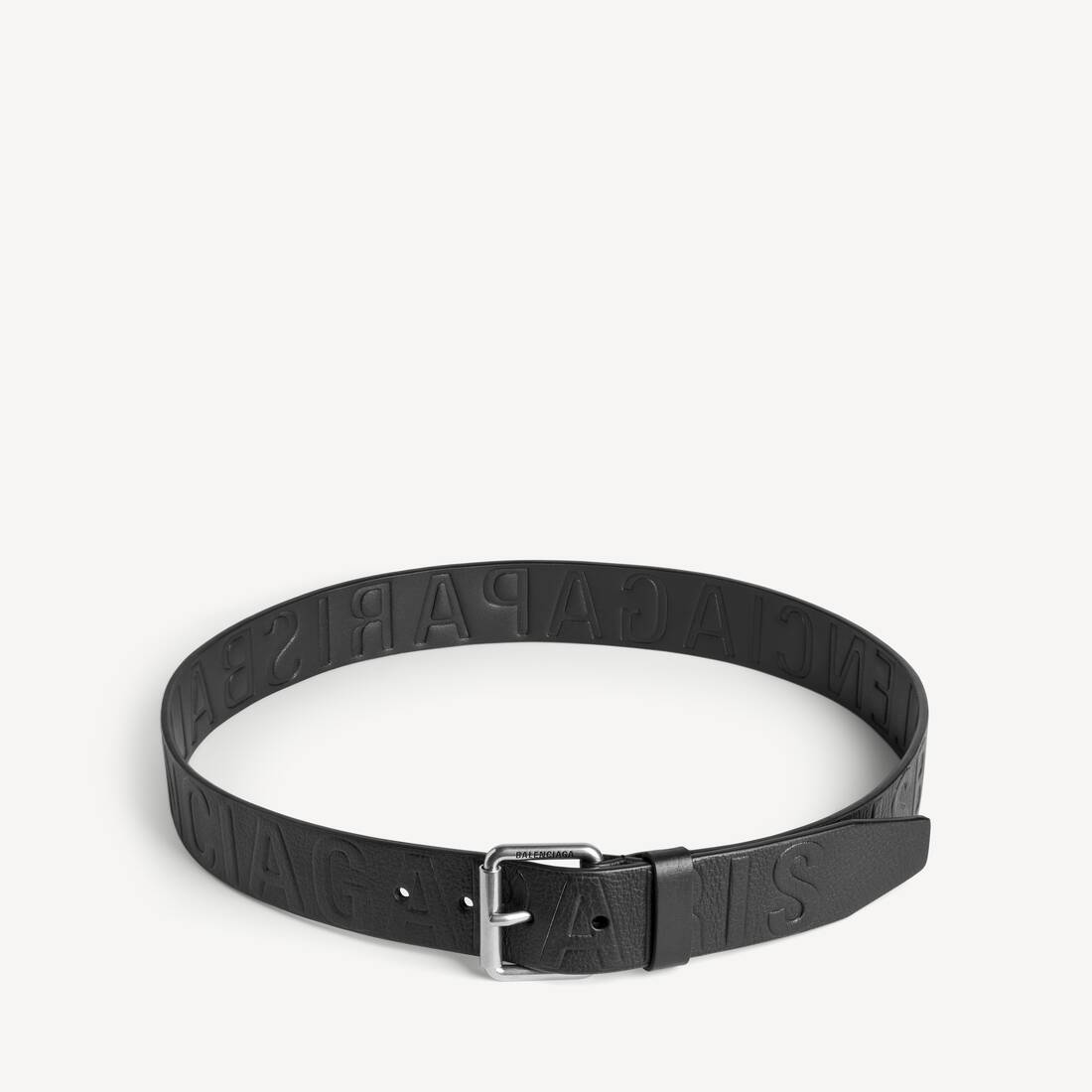 Ceinture Debossed Logo pour Homme en Noir | Balenciaga Belgique FR - Image 2