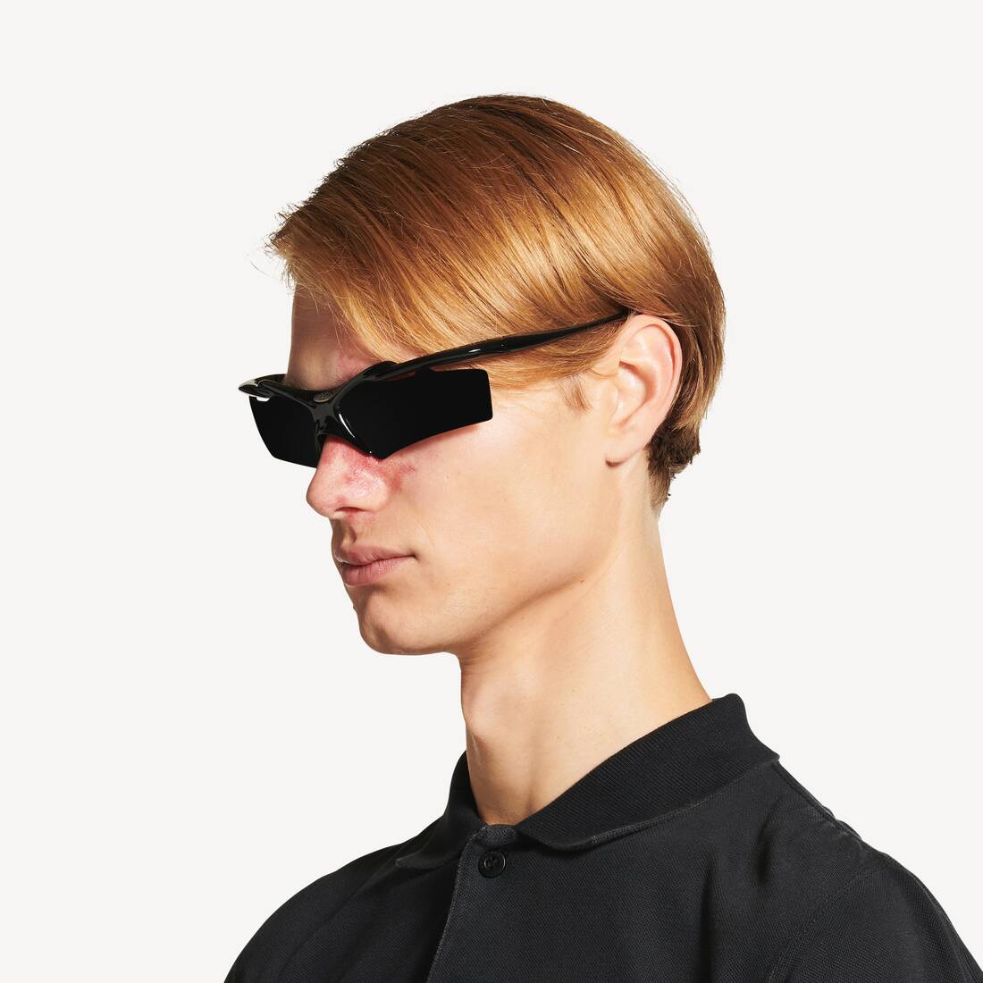 Gafas De Sol Turbo Rectangle  in Negro | Balenciaga Estados Unidos ES - Image 7