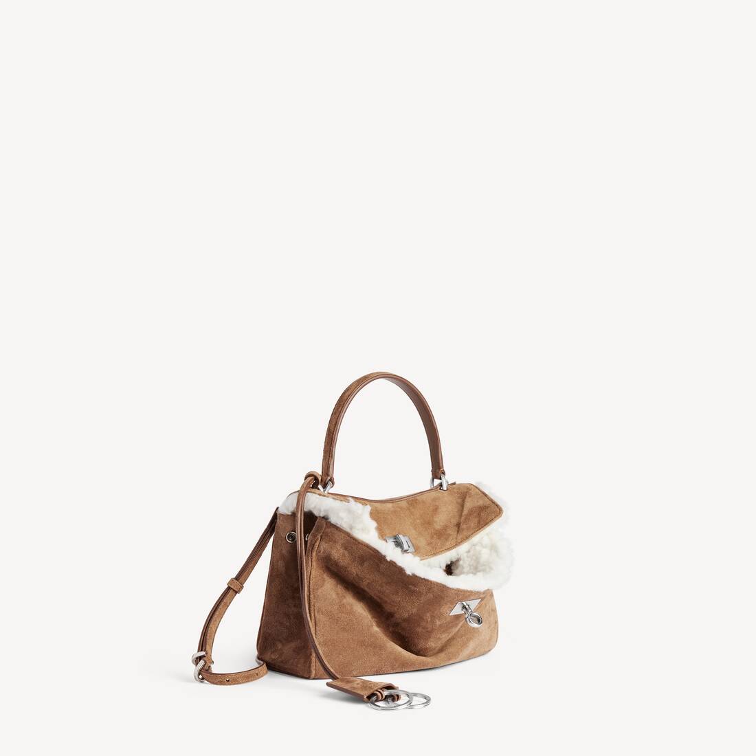 Women's Rodeo Handbag Mini in Noce/white | Balenciaga Poland EN - Image 2