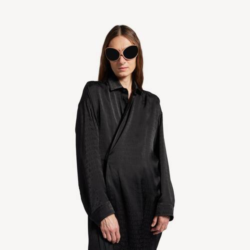 wrap cocoon ドレス