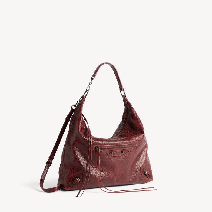 Women's Le City Hobo Bag Medium in Berry Red - Women | Balenciaga Netherlands EN - Image 2