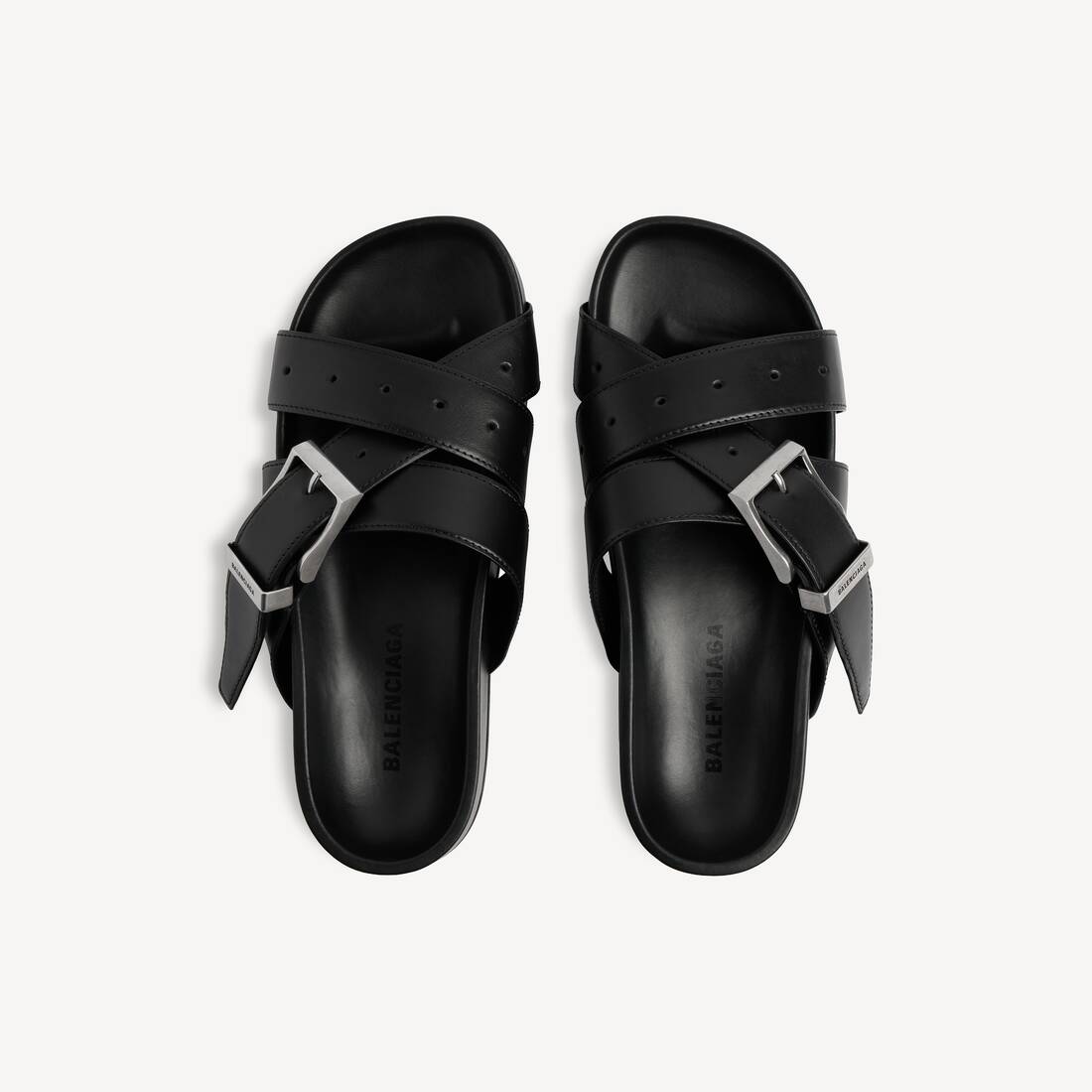 남성 벨트 뮬 블랙 | 발렌시아가 대한민국 KO - Image 4