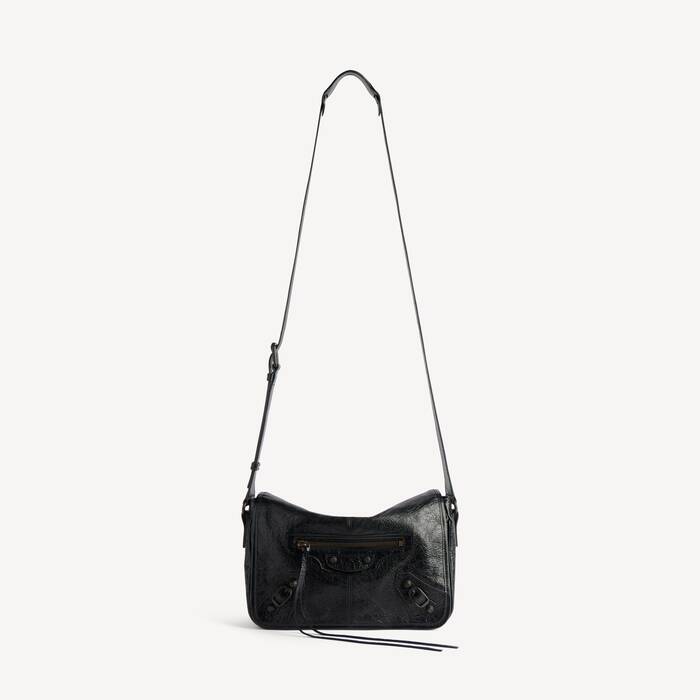 Bolso Mensajero Con Solapa Le City Peque&ntilde;o para Hombre en Negro - Hombre | Balenciaga Espa&ntilde;a ES - Image 1