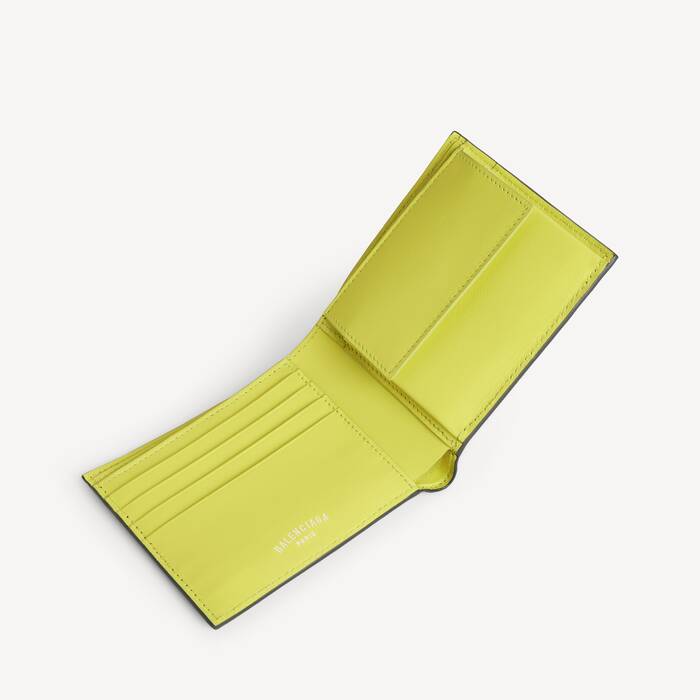 Men's Select Square Folded Coin Wallet in Black - Men | Balenciaga United Kingdom EN - Image 3