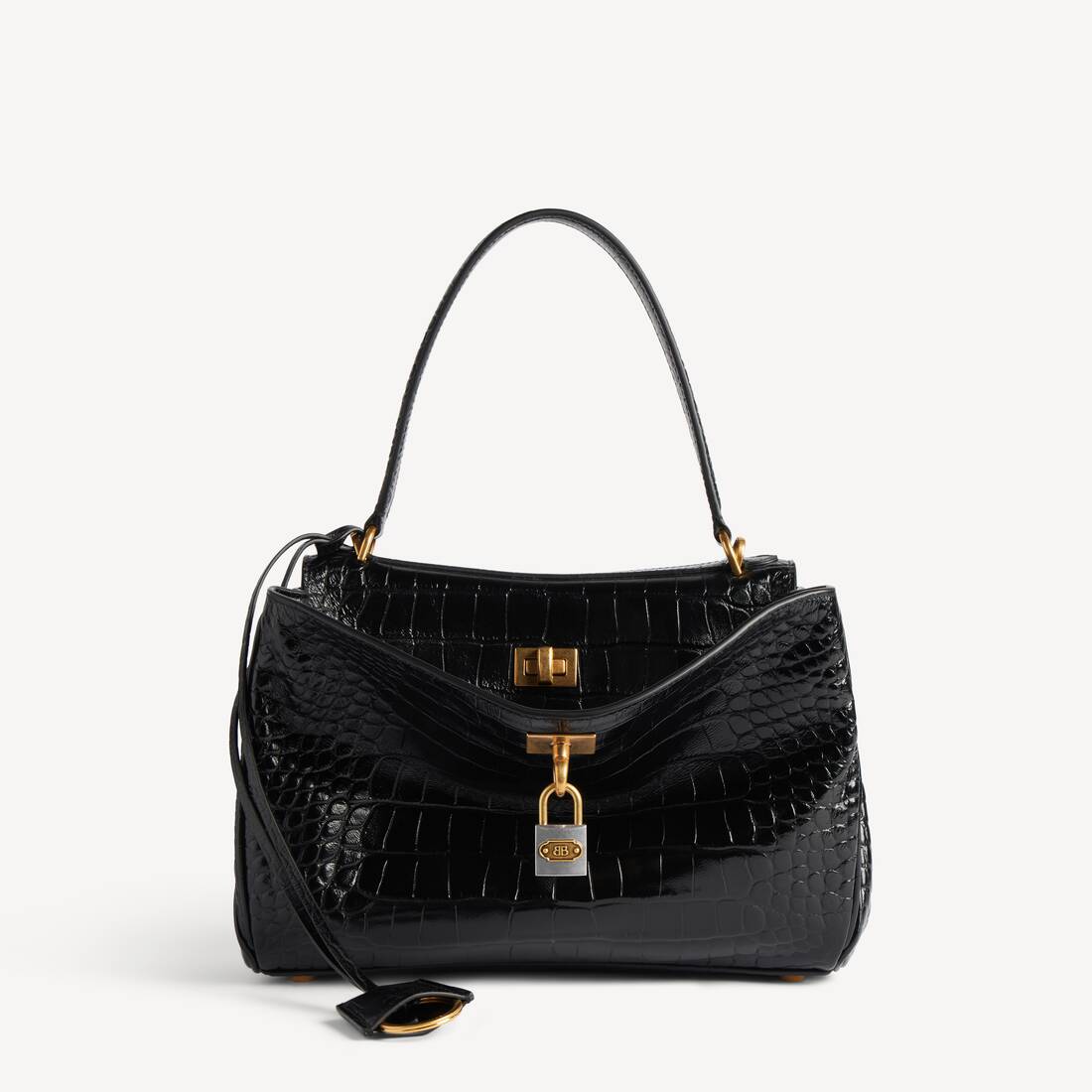 Women's Charm/keychain Bb Padlock in Silver/gold | Balenciaga HK
