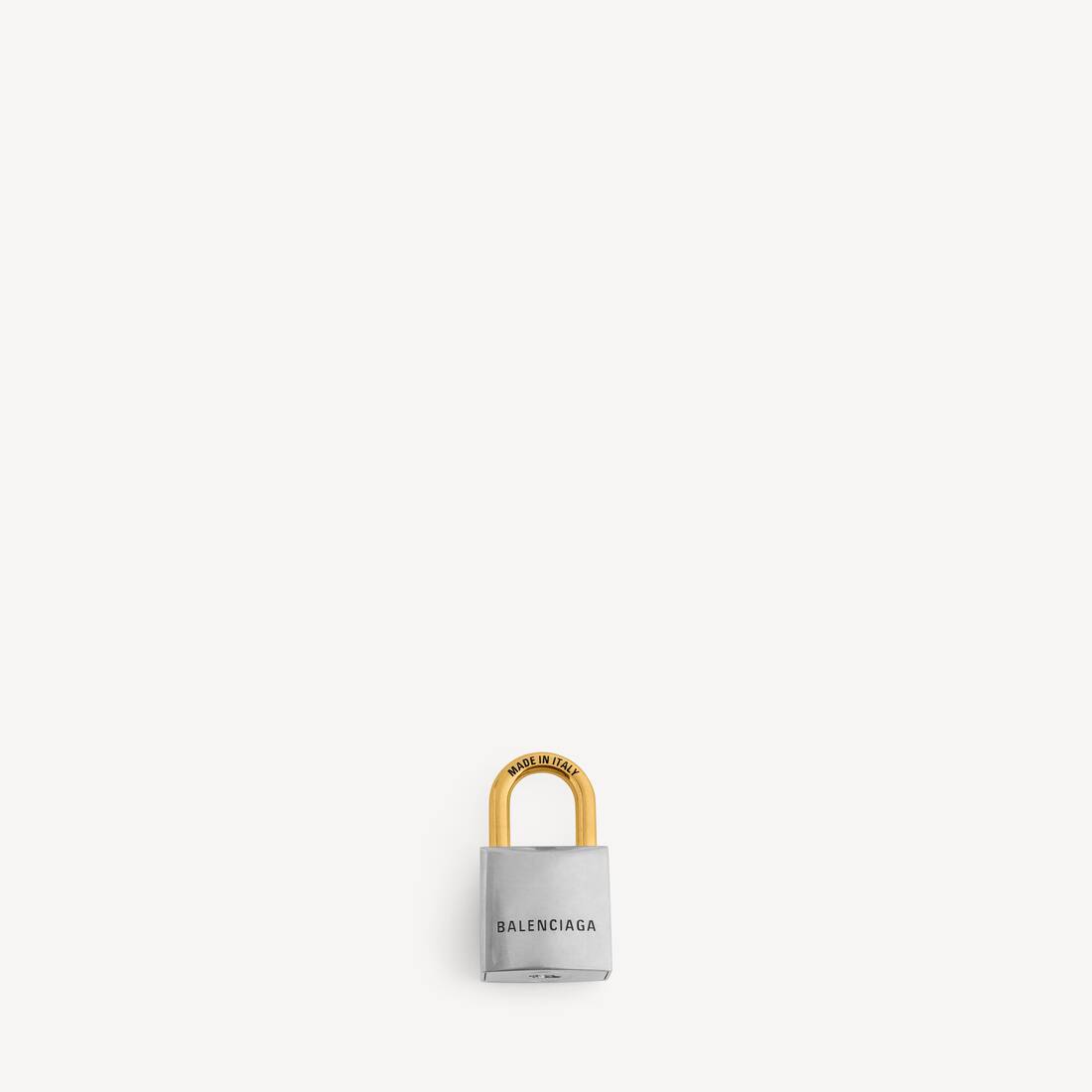 Women's Charm/keychain Bb Padlock in Silver/gold | Balenciaga HK