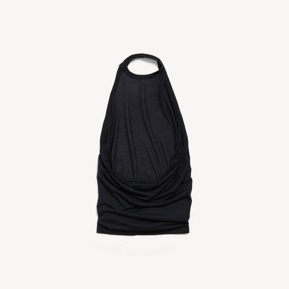 Drapiertes Top f&uuml;r Damen in Schwarz | Balenciaga Deutschland DE - Image 2