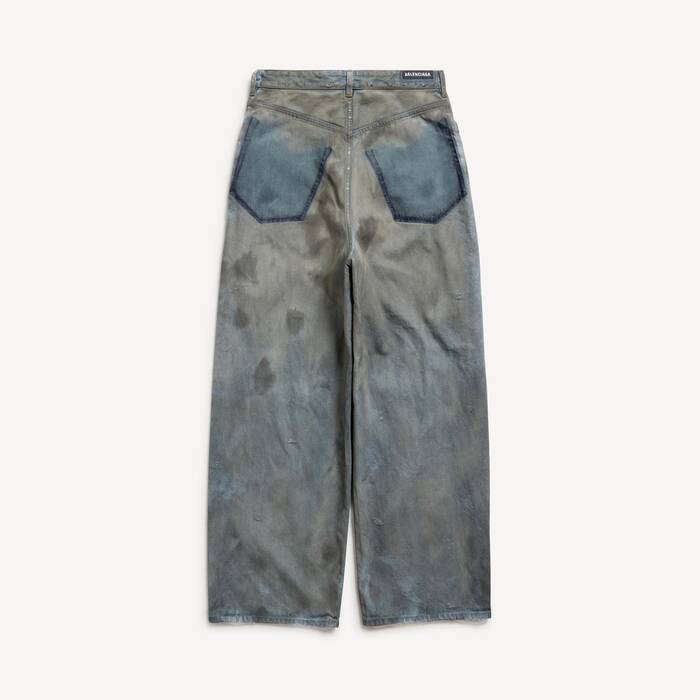 Jean Baggy Patched Pockets in Bleu | Balenciaga France FR - Image 2