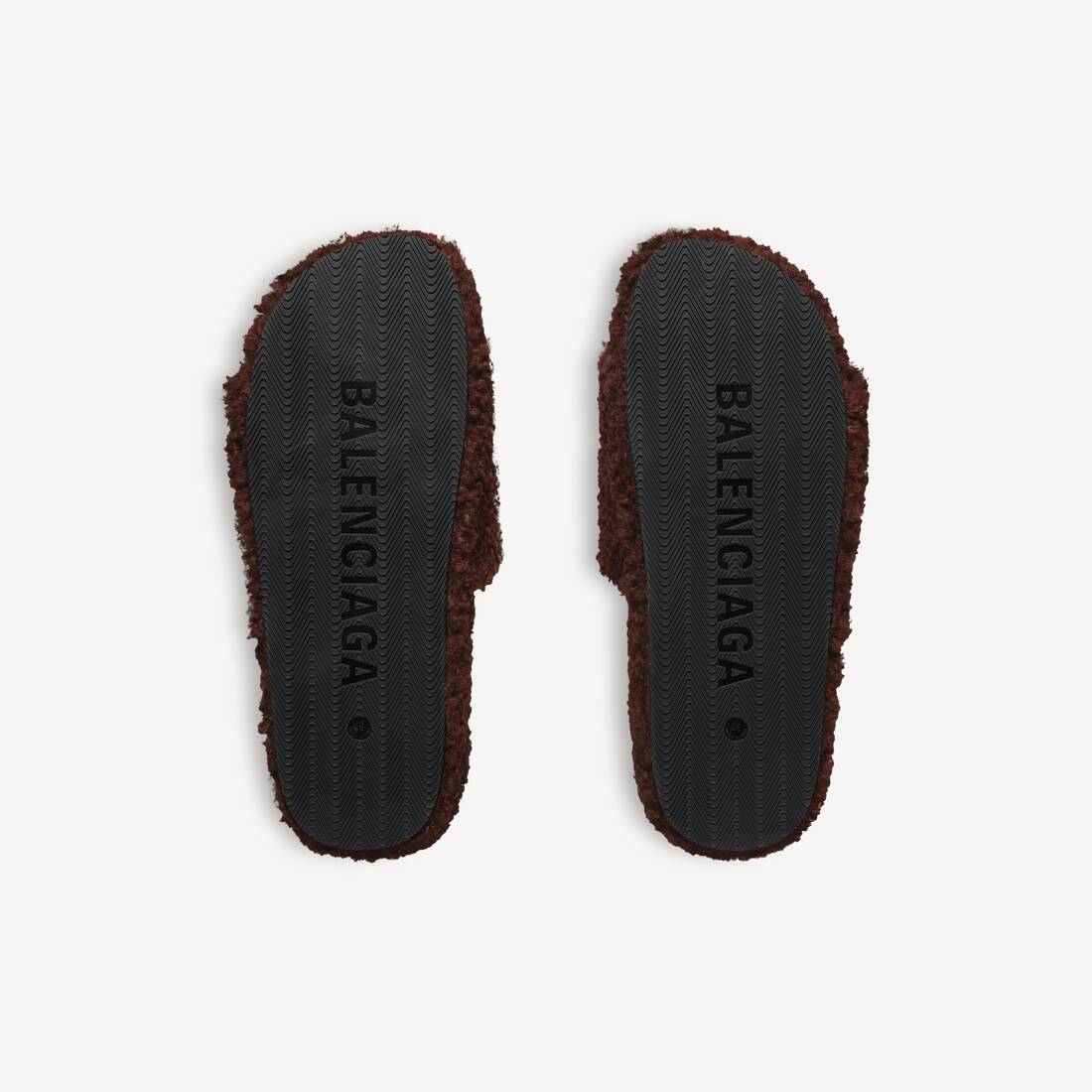 Mule Ouverte Furry pour Femme en カスターニャ | Balenciaga Belgique FR - Image 7