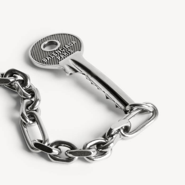 Men's Neverlost Bracelet in Antique Silver - Men | Balenciaga Germany EN - Image 2