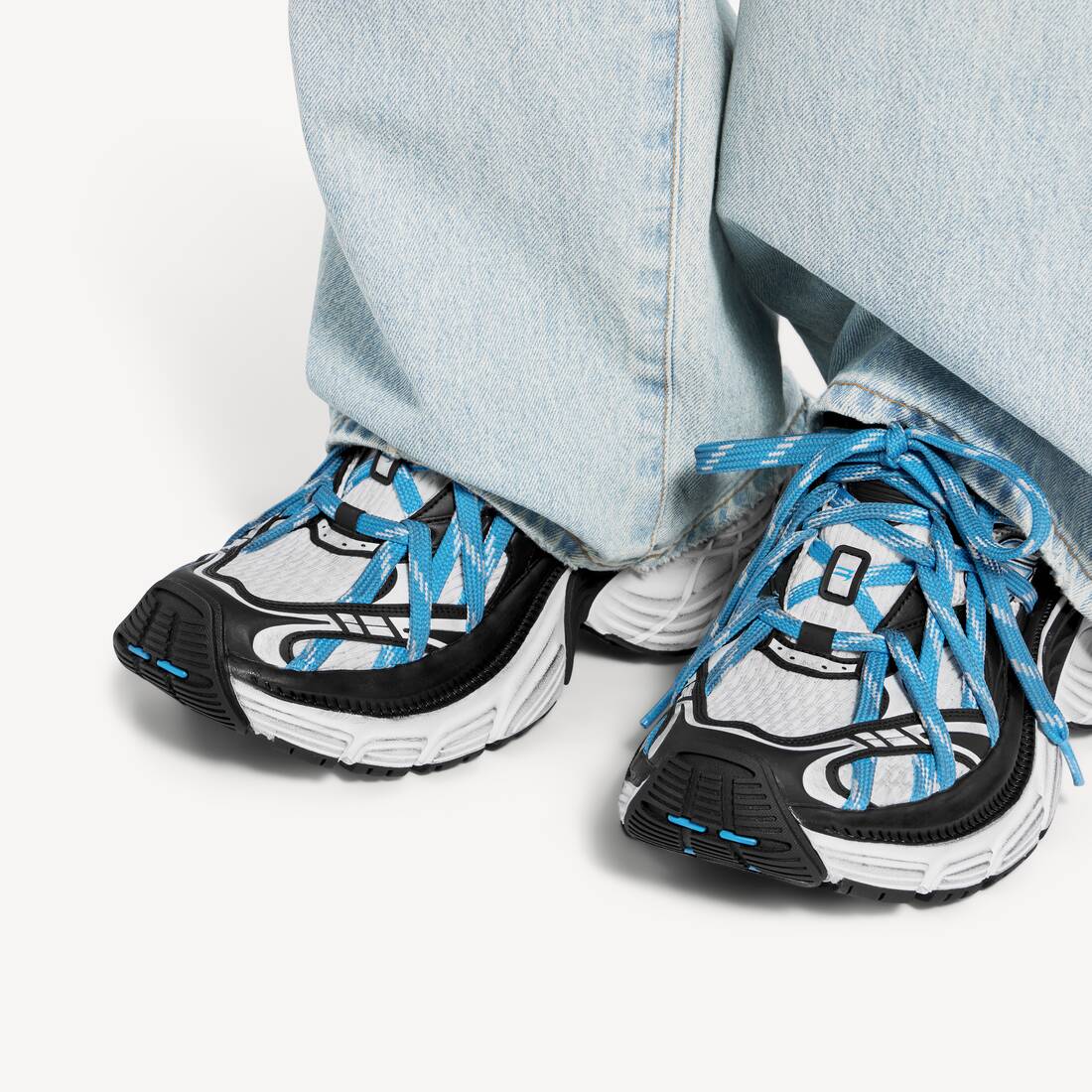 Sneaker 6xl Extreme Laces da Uomo in Bianco/blu/nero | Balenciaga Italia IT - Image 6