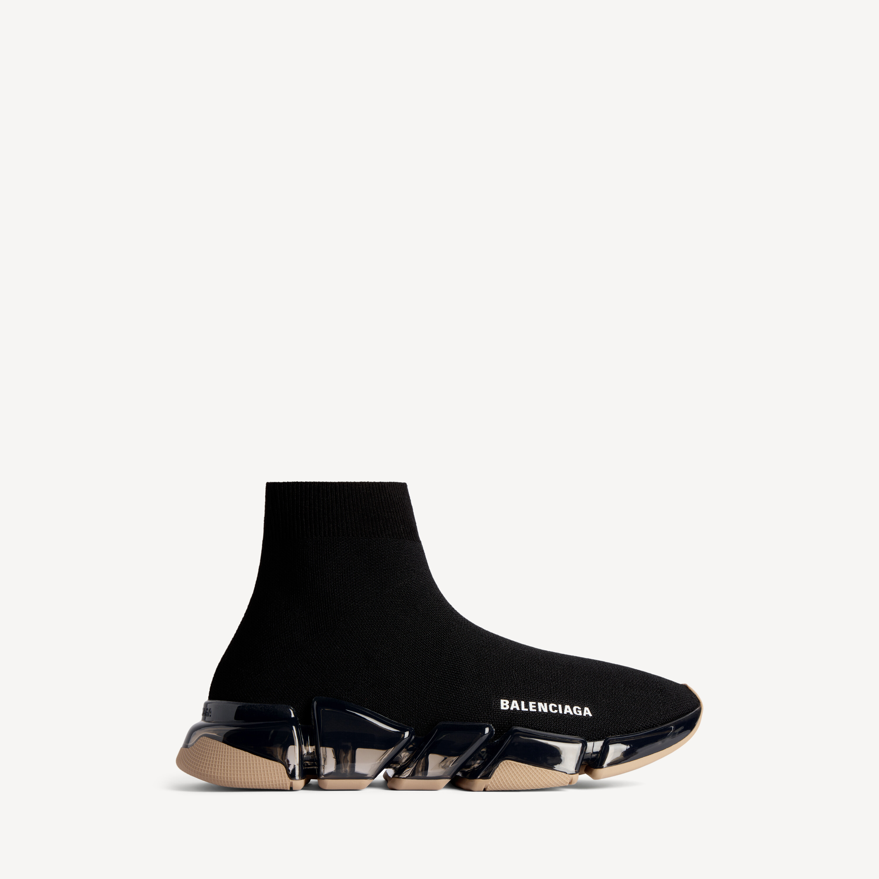Balenciaga speed 2.0 full clear sole recycled knit sneaker
