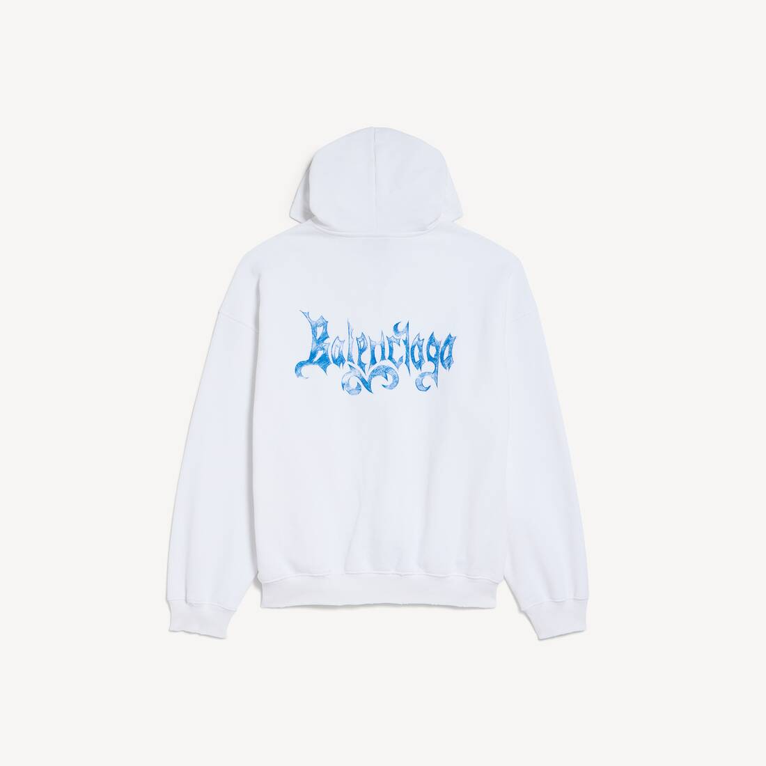 Women's Sketchy Zip-up Hoodie in White | Balenciaga Japan EN - Image 2