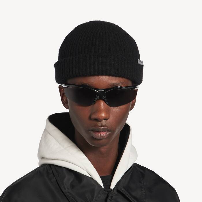 Berretto In Lana da Uomo in Nero - Uomo | Balenciaga Italia IT - Image 2