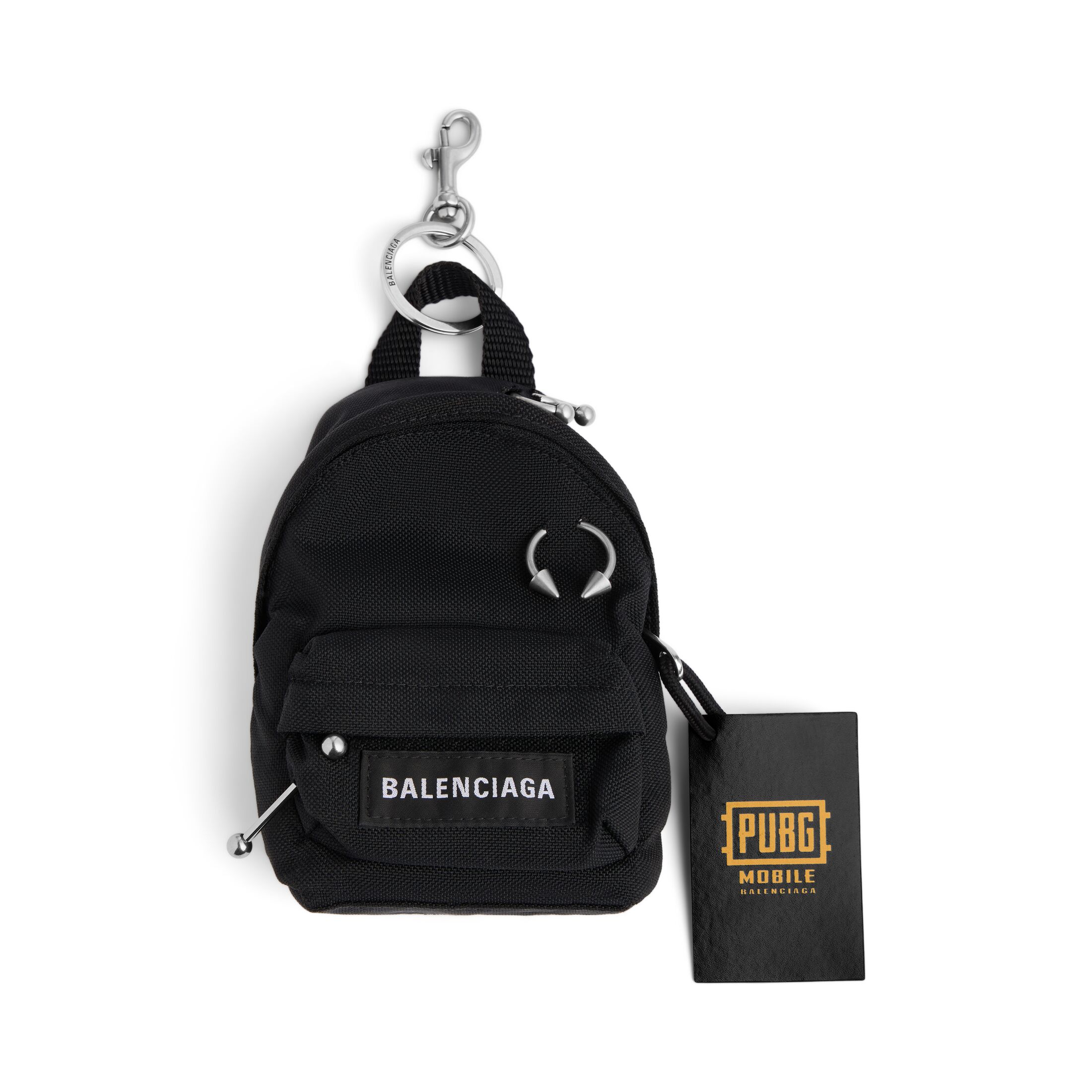 balenciaga i pubg i pubgm explorer micro backpack charm/keychain