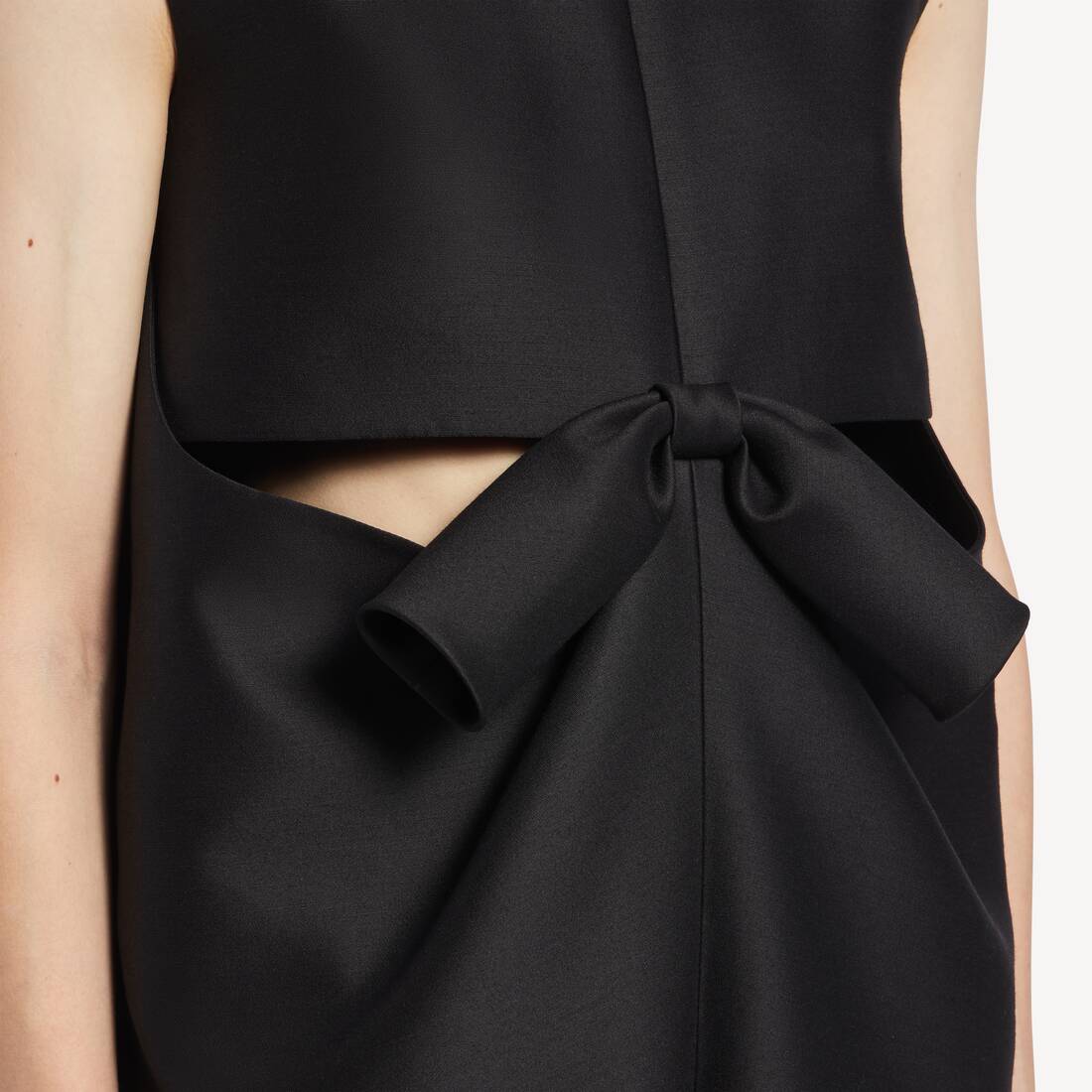 Women's Cocoon Dress in Black | Balenciaga United States EN - Image 6