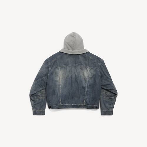 layered lined denim jacket