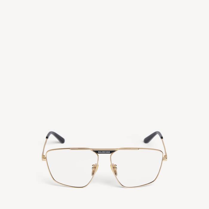 Gafas De Sol Tipo Navegador Tag 2.0 in Dorado | Balenciaga Espa&ntilde;a ES - Image 1