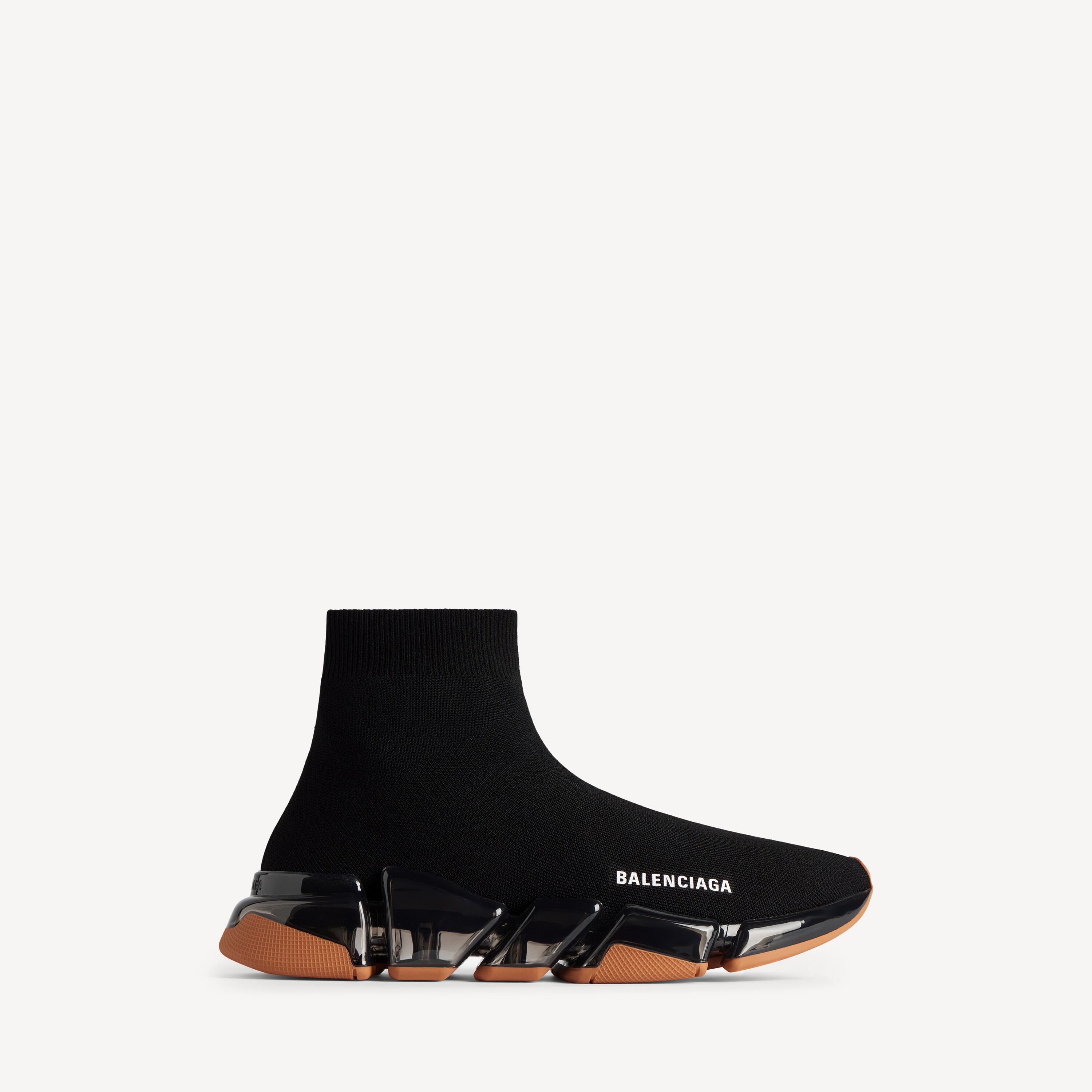 Balenciaga speed 2.0 full clear sole recycled knit sneaker