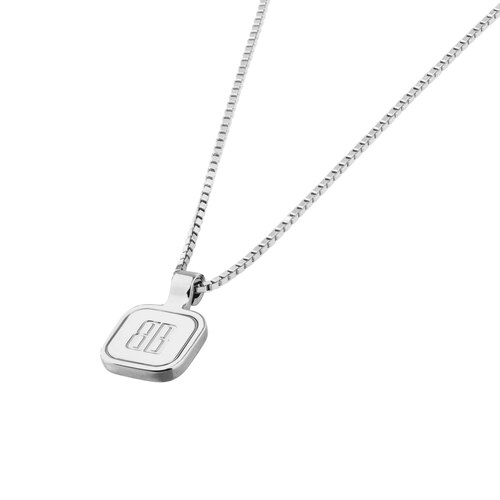 nano square long necklace
