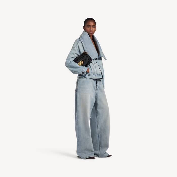 Jeans Mit Baggy-passform f&uuml;r Damen in Hellblau - Damen | Balenciaga Deutschland DE - Image 1