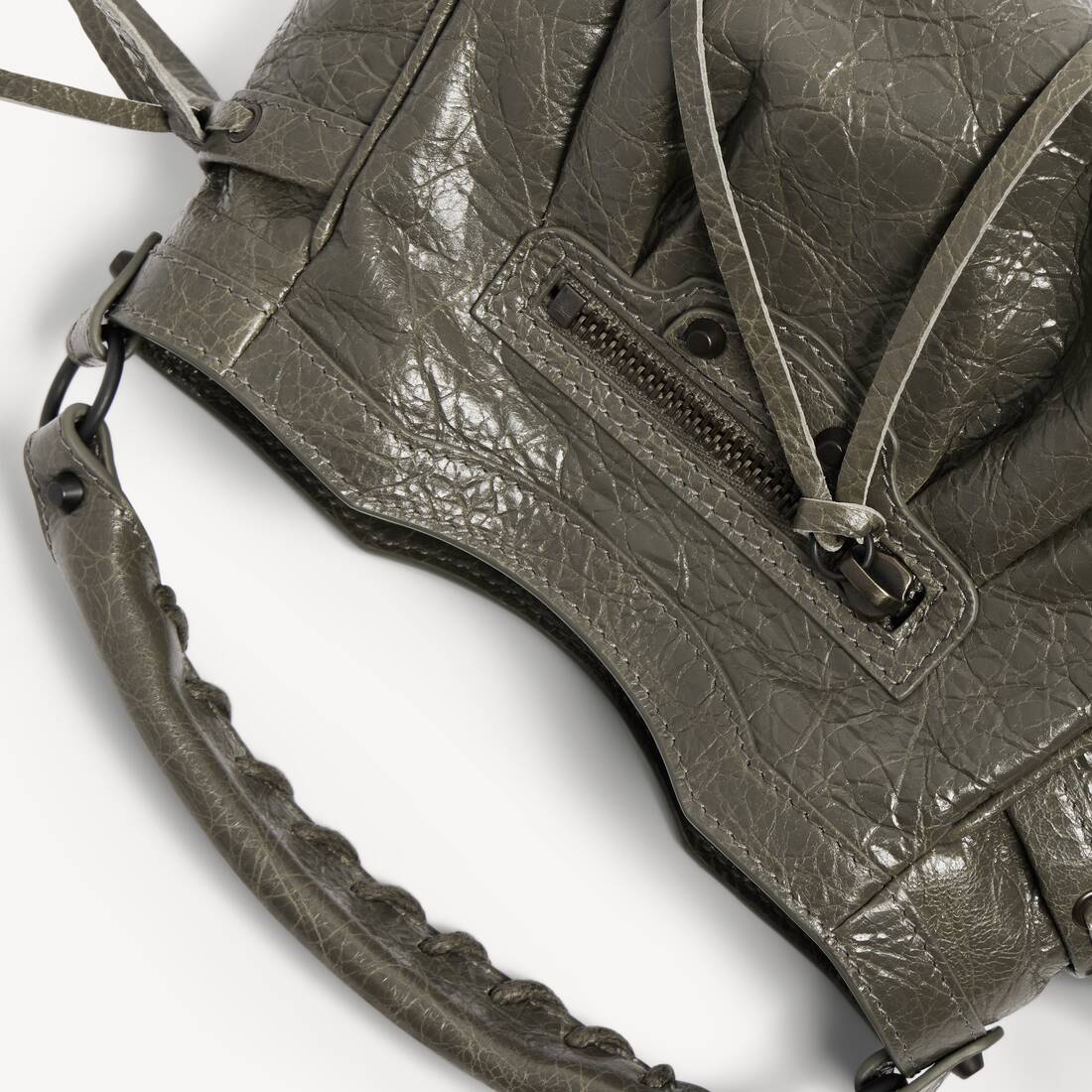 Bolso Cubo Le City Nano para Mujer en Verde Militar | Balenciaga Espa&ntilde;a ES - Image 6