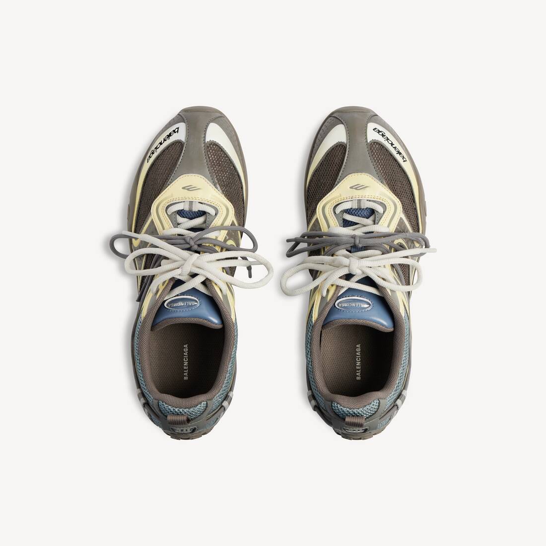 Sneaker Radar Gradient Lines pour Homme en Marron/bleu/jaune/gris | Balenciaga France FR - Image 4