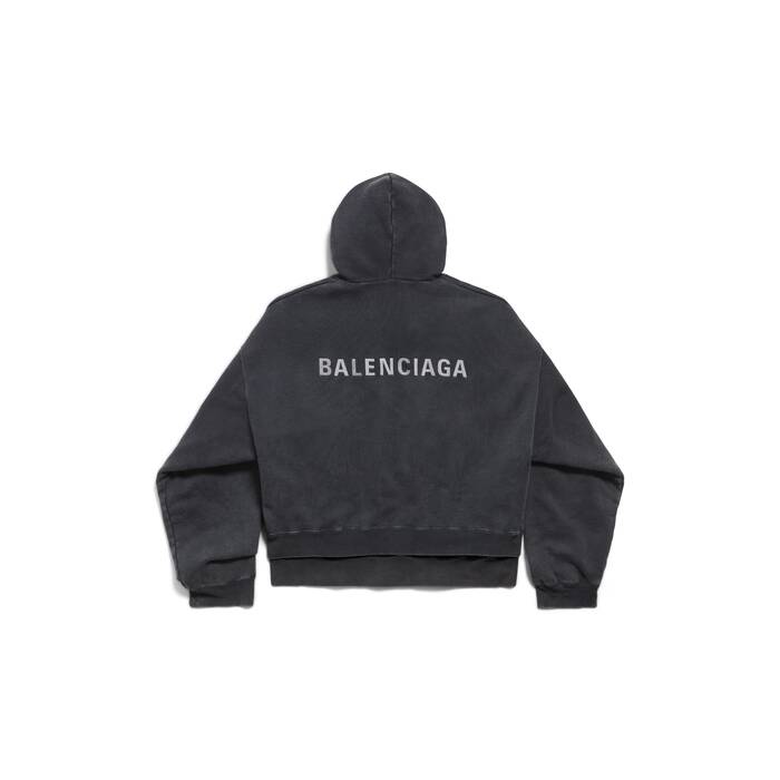 hoodie zippé à effet superposé