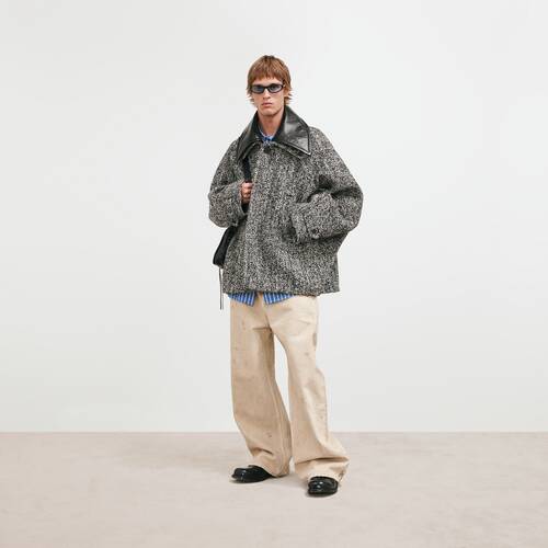 short large cocoon coat