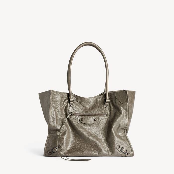 Women's Le City Tote Bag Medium in Army Green - Women | Balenciaga United Kingdom EN - Image 1