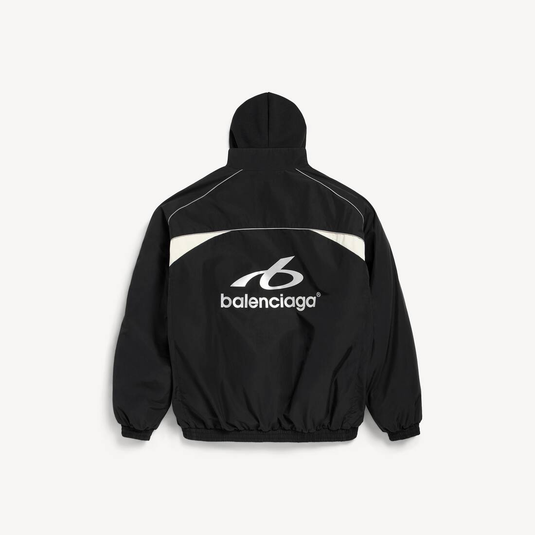 Sudadera Con Capucha Y Cremallera H&iacute;brida Bodies para Hombre en Negro | Balenciaga Estados Unidos ES - Image 2