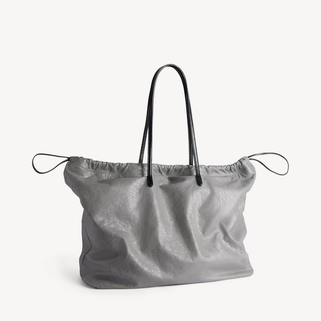 Men's Shopper Dustbag Tote Bag Large in Balenciaga Grey | Balenciaga United Kingdom EN - Image 3