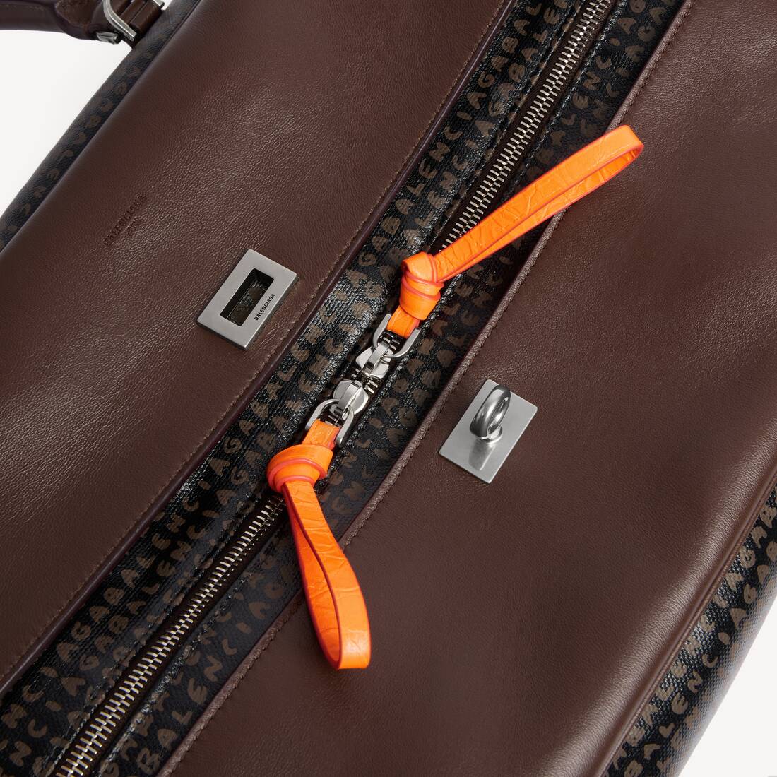 Sac Bowling Le 7 Grand pour Homme en Noir/marron | Balenciaga Belgique FR - Image 6