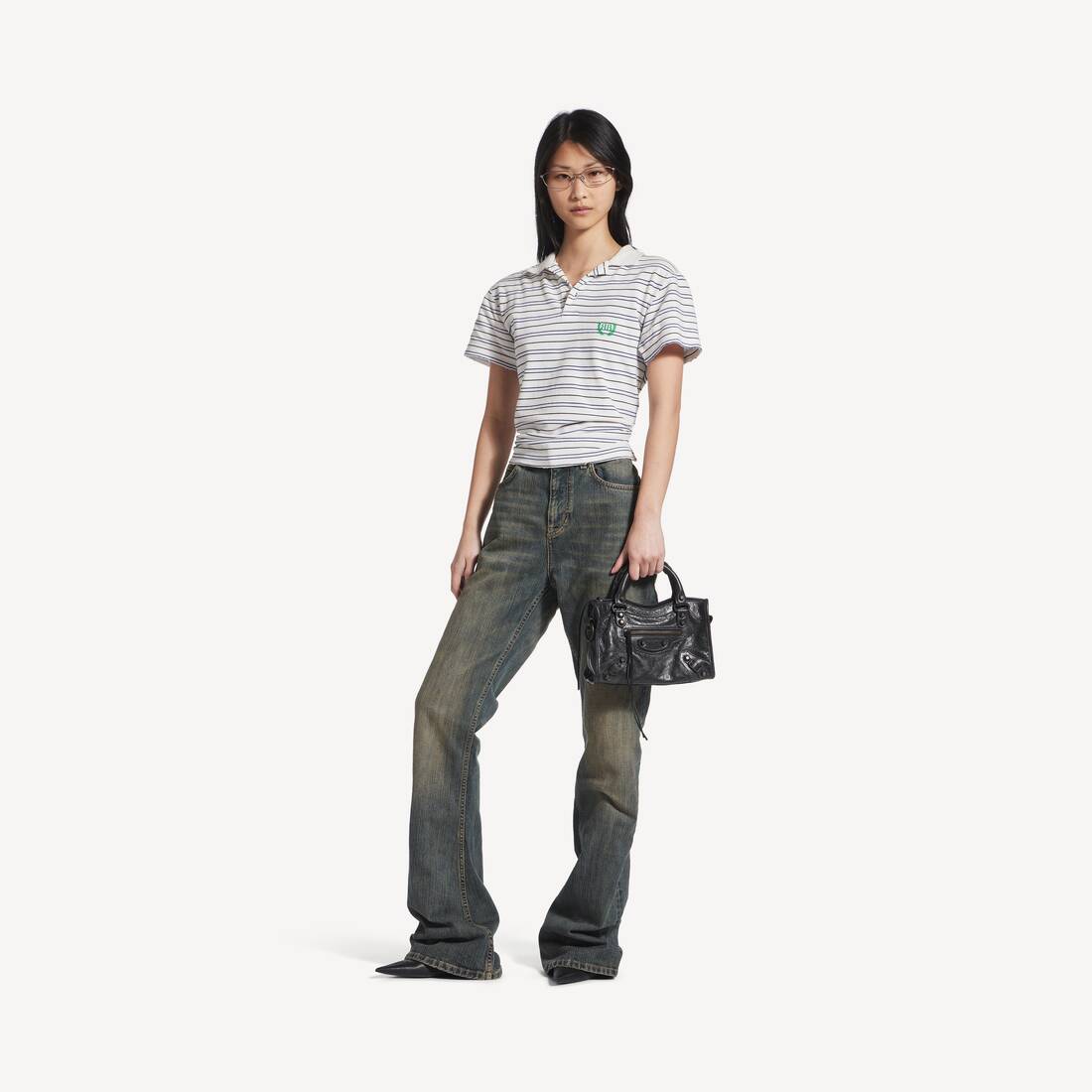 Bootcut Pants in Light Blue | Balenciaga Switzerland EN - Image 4
