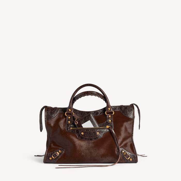 Bolso Le City Mediano para Mujer en Marr&oacute;n - Mujer | Balenciaga Espa&ntilde;a ES - Image 1
