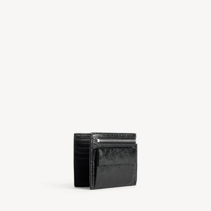 Men's Superbusy Square Folded Wallet  in Black - Men | Balenciaga Canada EN - Image 2