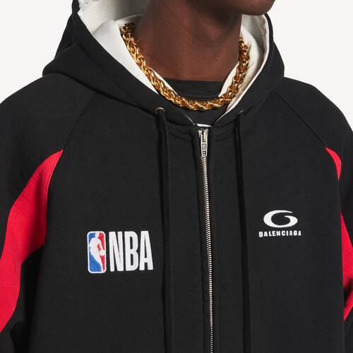 balenciaga | nba collaboration oversized zip-up hoodie