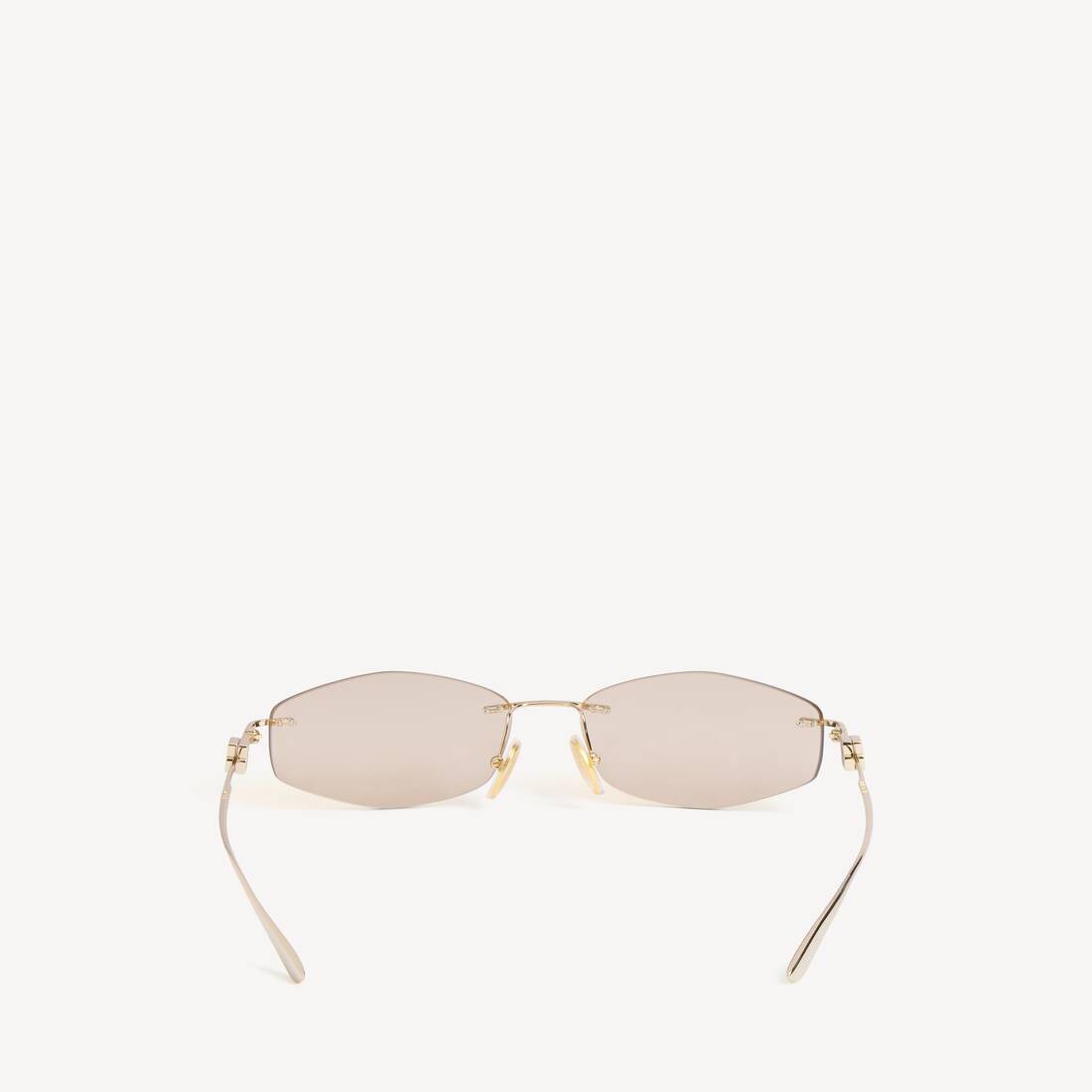 Lunettes De Soleil D-frame Nano pour Femme en Or Clair | Balenciaga France FR - Image 2