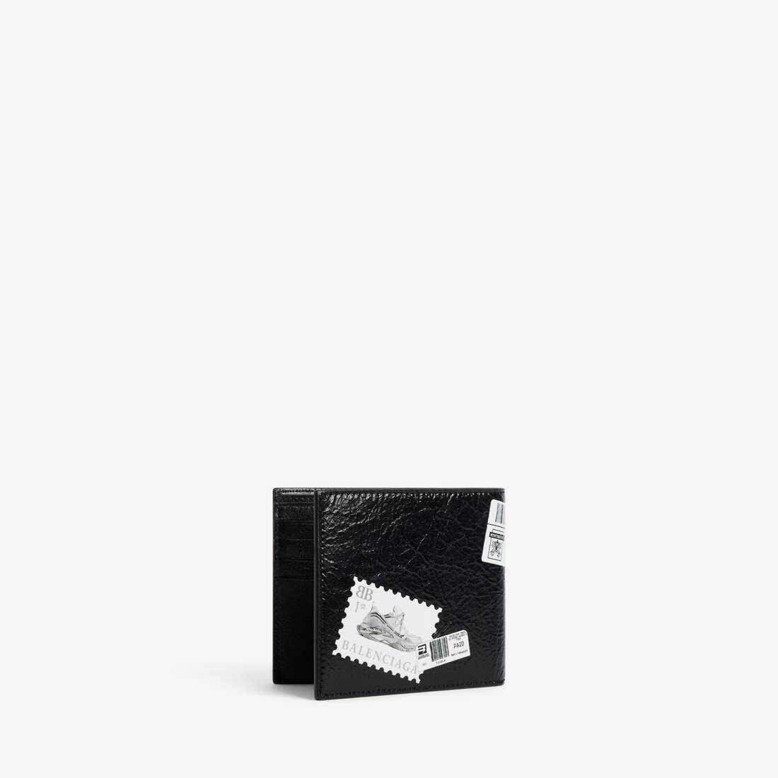 Porte-monnaie Pli&eacute; Carr&eacute; Shopper pour Homme en Noir | Balenciaga France FR - Image 3