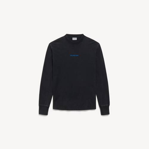 balenciaga back ミディアムフィット ロングスリーブtシャツ